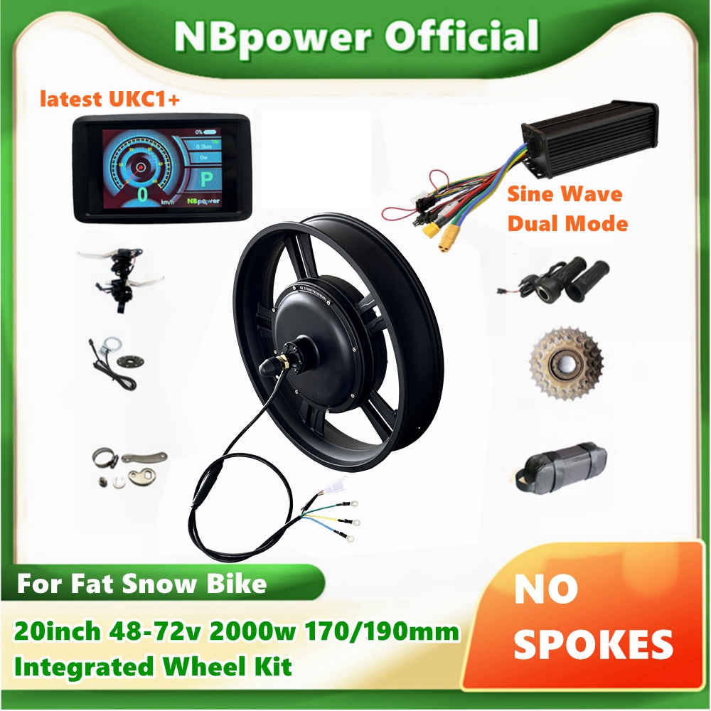 72V 5000W Hub Motor Kit - NBP 20 pulgadas 48-72v 2000W 170/190mm